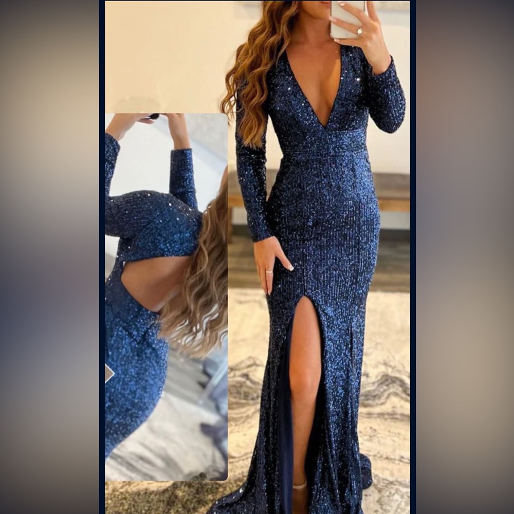 Blue dress